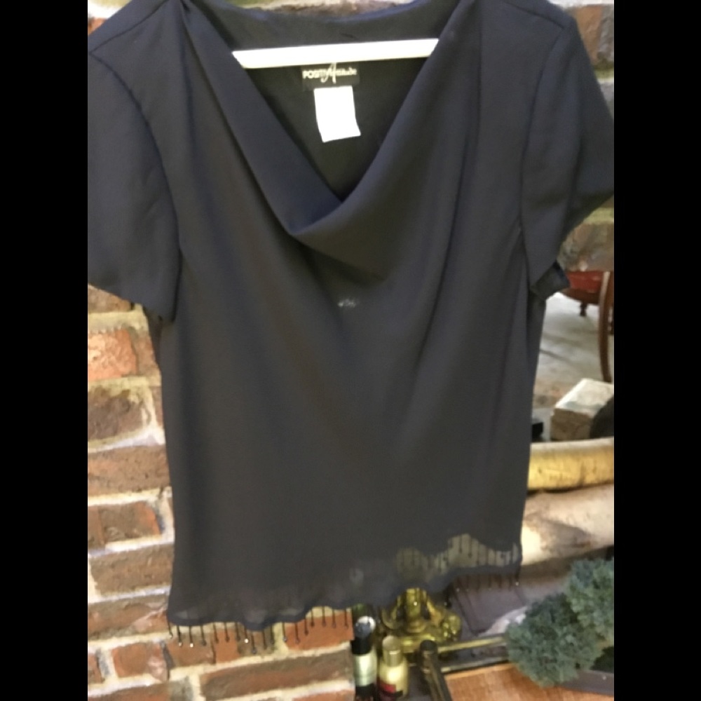 Positive Attitude elegant black top sz   16